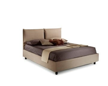 Bed&Sofa iSomn Fiocco Franciaágy 180x200 cm, barna, szövet, tárolóláda nélkül