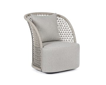 Bizzotto Cuyen Kerti fotel, alumínium szerkezettel, nem levehető párna huzattal, világosszürke