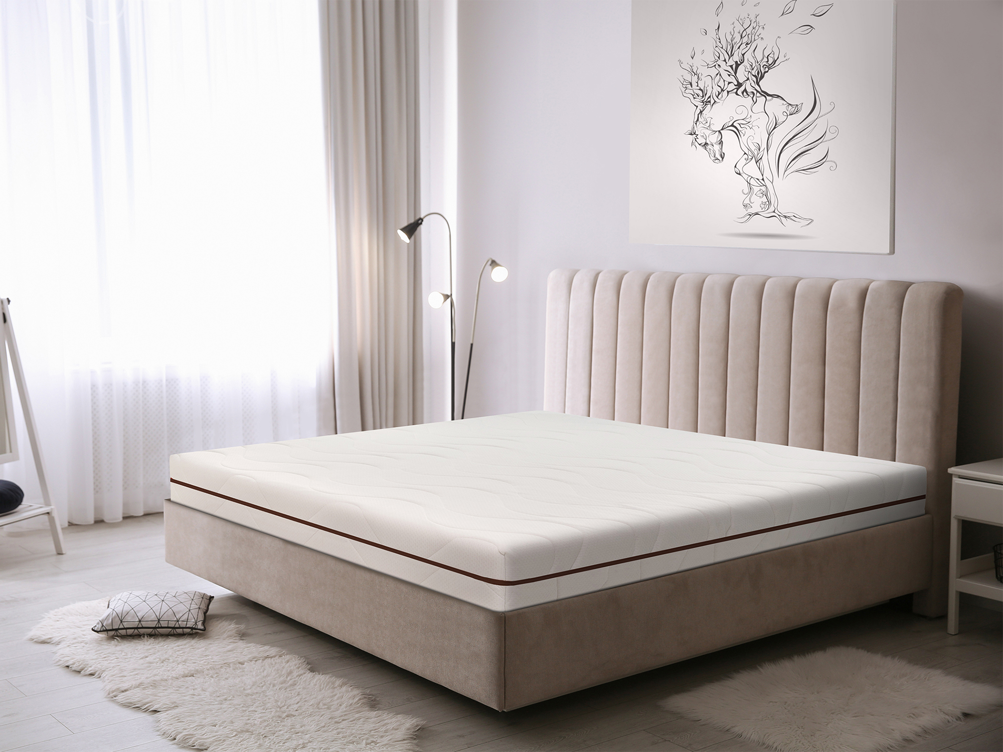 Bedora Merino Confort Free Air Matrac 160x200 cm, félkemény, anatómikus, 18 cm, téli/nyári oldal